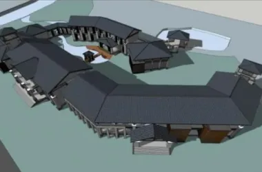 SketchUp Business Model: Multi-Story Commercial Club in Modern Chinese Style-BIM WORLD