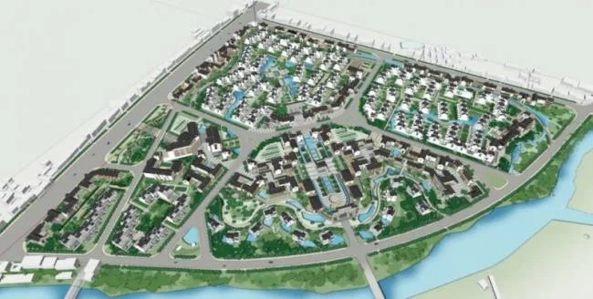 Sketchup Residential Model | Multi story Residential Community, Chinese Style