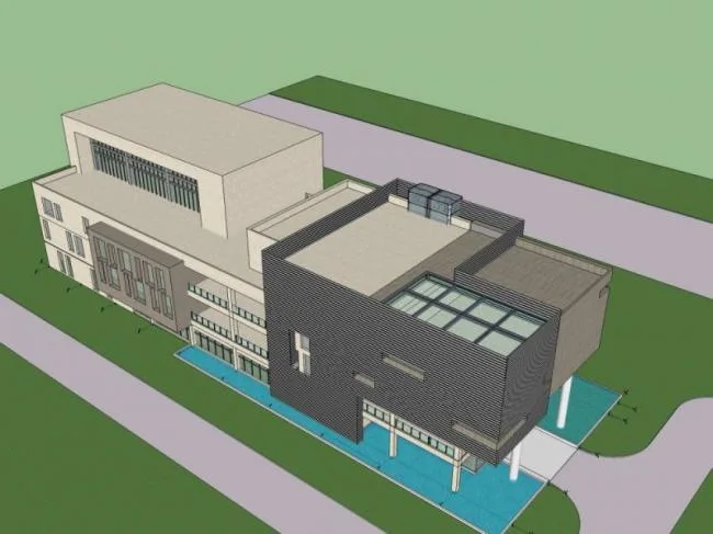 Sketchup Business Model | Multi story Clubhouse, Modern Style