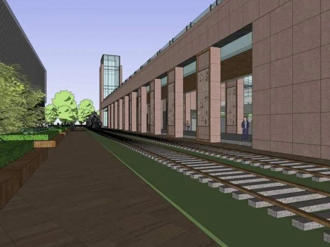 Sketchup Cultural Model | Multi story Archive, Cultural Architecture, Modern Style