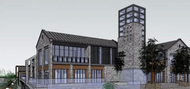 Sketchup Business Model | Commercial Street, Modern Chinese Style