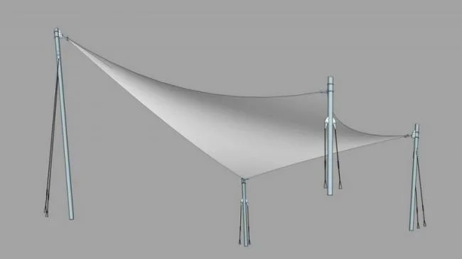 Sketchup Material Model | Stretch Film Landscape Material Component