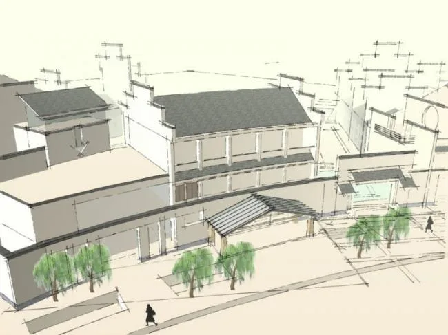 Sketchup Business Model | Multi story Club, Chinese Style