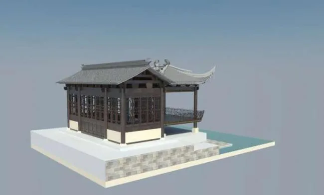 Sketchup Ancient Architecture Model | Multi story Stage, Chinese Style, Ancient Architecture