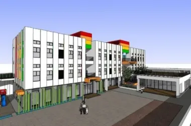 Modern Multi-Story Kindergarten Design | Educational Architecture in SketchUp-BIM WORLD