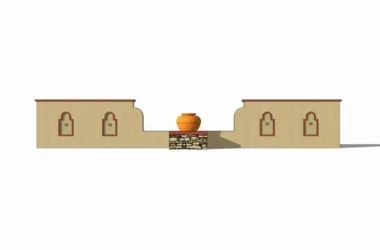 SketchUp Material Model: European Landscape Wall Components-BIM WORLD