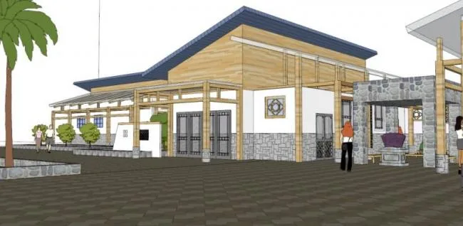 Sketchup Cultural Model | Multi story Activity Center, Cultural Architecture, Modern Style