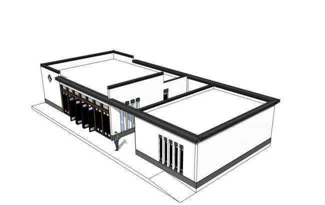 Sketchup Office Model | Management Room, New Chinese Style