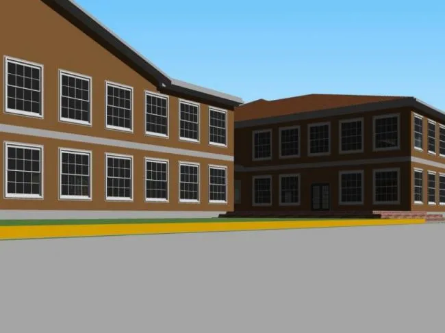 Sketchup Business Model | Multi story Clubhouse, Modern Style