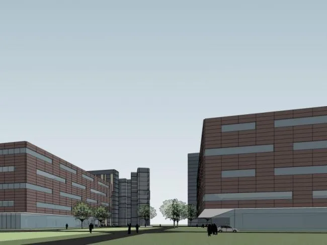 Sketchu Industrial Building | Multi story Industrial Park Factory Building, Office Area, Modern Style