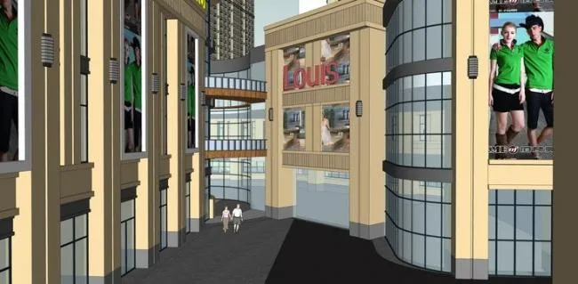 Sketchup Residential Model | High rise residential, mixed use building, ground floor commercial, modern style, simple European, residential building