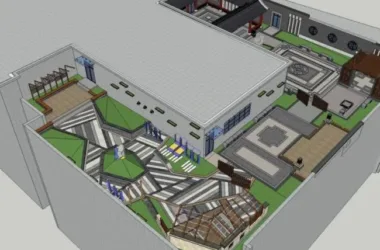 SketchUp Landscape Design: Modern Chinese-Style Roof Garden-BIM WORLD