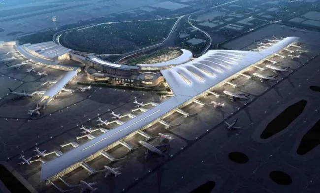 Sketchup Station Road and Bridge | Nanjing Lukou International Airport T2 Terminal