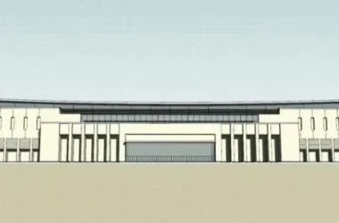 SketchUp Design: Multi-Story High-Speed Railway Station and Bridge in Modern Style-BIM WORLD