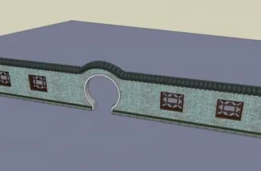 SketchUp Materials for Walls, Landscapes, Entrances, Chinese Style, and Architectural Elements-BIM WORLD