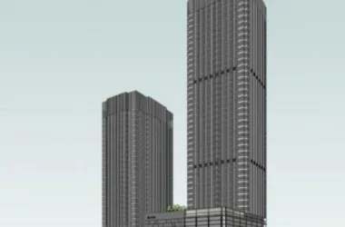 Modern Super High-Rise Office Building Model in SketchUp-BIM WORLD