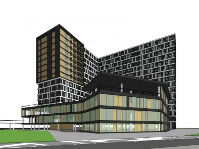 Sketchup Complex Model | Multi story High rise Complex, Commercial, Residential, Modern Style