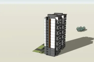 Modern High-Rise Residential Buildings | SketchUp Residential Models-BIM WORLD