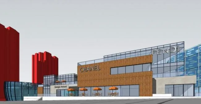 Sketchup Business Model | Multi story Modern Commercial Street, Modern Style