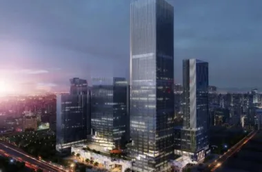 SketchUp Model of a Modern Super High-Rise Commercial Complex with Hotel and Office Spaces-BIM WORLD