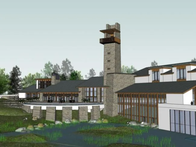 Sketchup Business Model | Clubhouse, Modern Chinese Style
