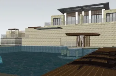 Modern Villa Landscape Design in SketchUp-BIM WORLD