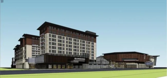 Sketchup Business Model | Commercial Complex, Modern Style
