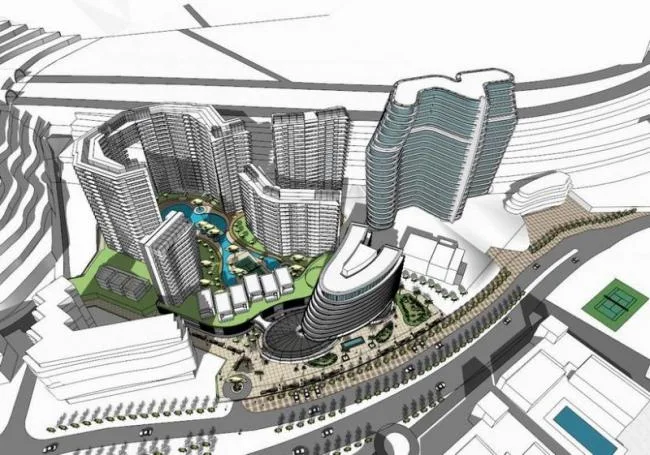 Sketchup Hotel Model | Shenzhen Dameisha Hotel, High rise Hotel, Modern Style