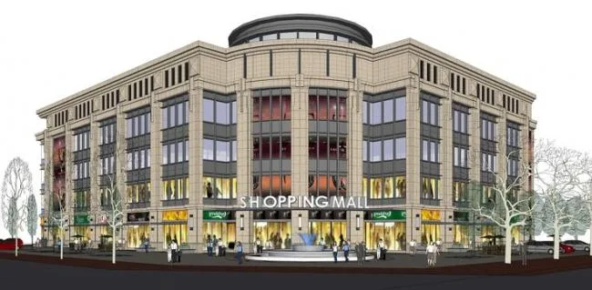 Sketchup Business Model | European Style, Classical Style, Bottom level Business, Top level Office