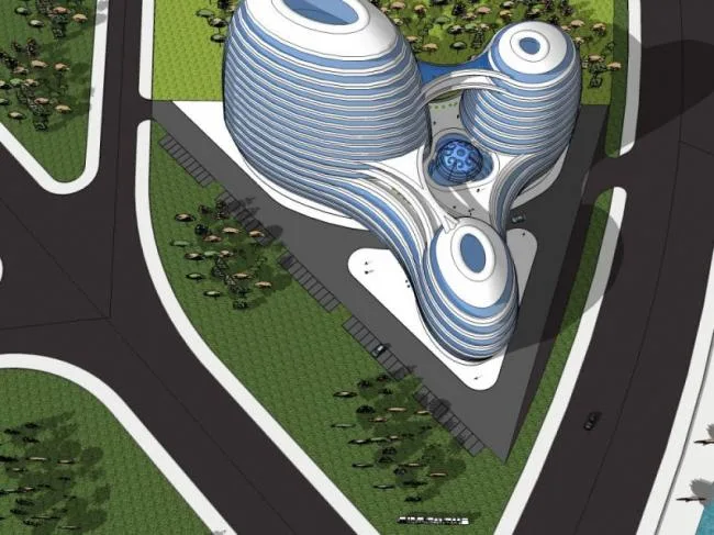 Sketchup Hotel Model | Multi story Hotel, Modern Style