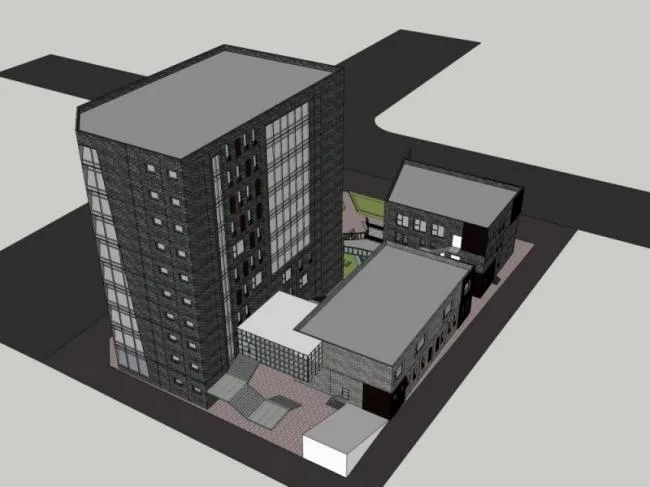 Sketchup Office Model | Multi story Office Building, Modern Style
