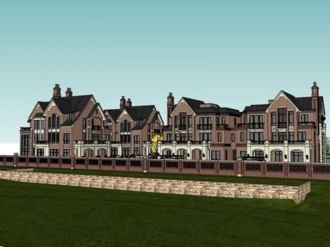 Sketchup Villa Model | Townhouse, Classical Style