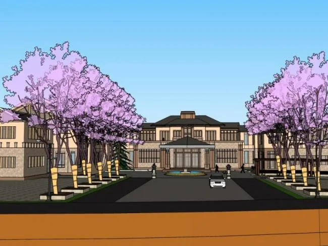 Sketchup Villa Model | Villa, Western Neoclassical