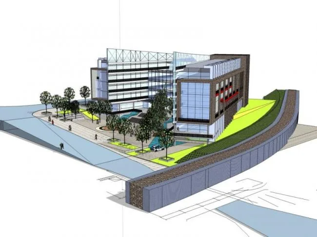 SketchUp Cultural Model | Modern Multi-Level Cultural Palace Design