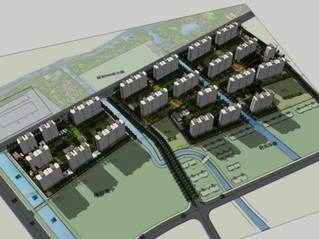 Sketchup Residential Model | Multi story Residential Complex, Residential Building, Modern Style