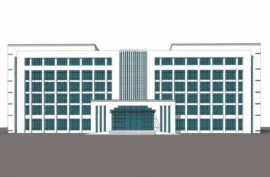 Multi-Story Office Building Model in New Huizhou Style Using SketchUp-BIM WORLD