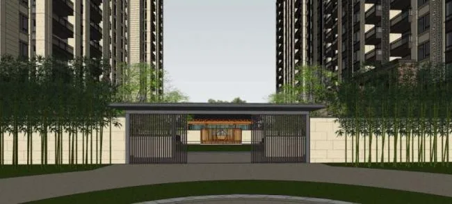 Sketchup Landscape Model | Residential Landscape, Chinese Style