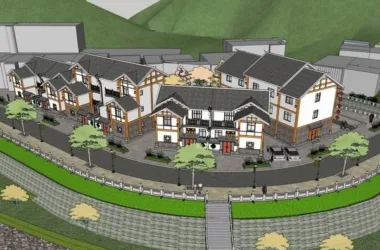 Modern Chinese-Style Villa Model in SketchUp | New Rural Design-BIM WORLD