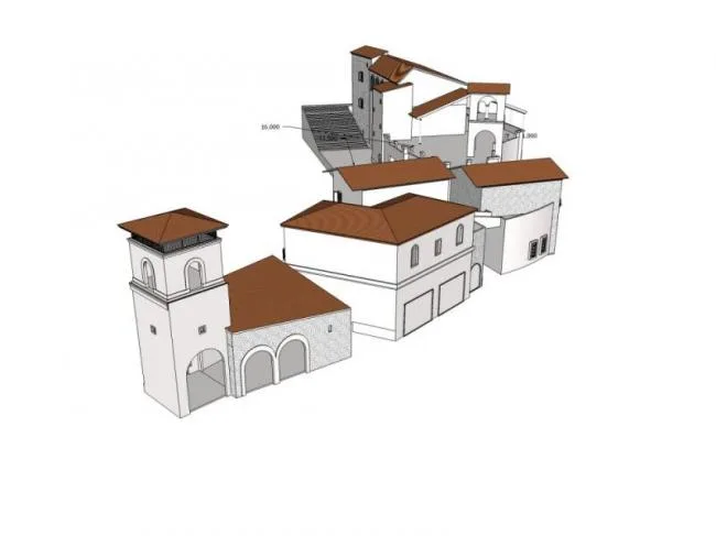 Sketchup Business Model | Commercial Street, Spanish Style