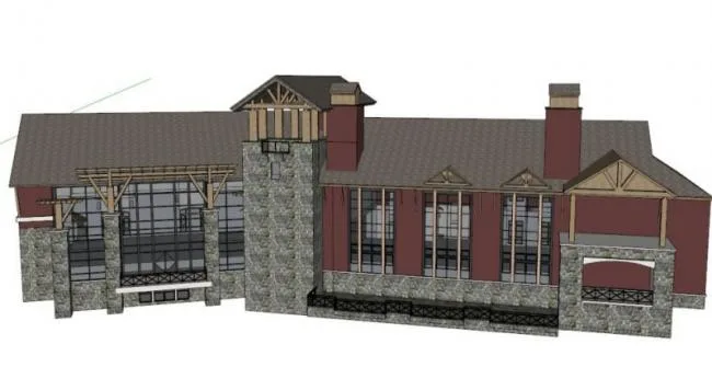 Sketchup Business Model | Multi story Club, European Classical Style