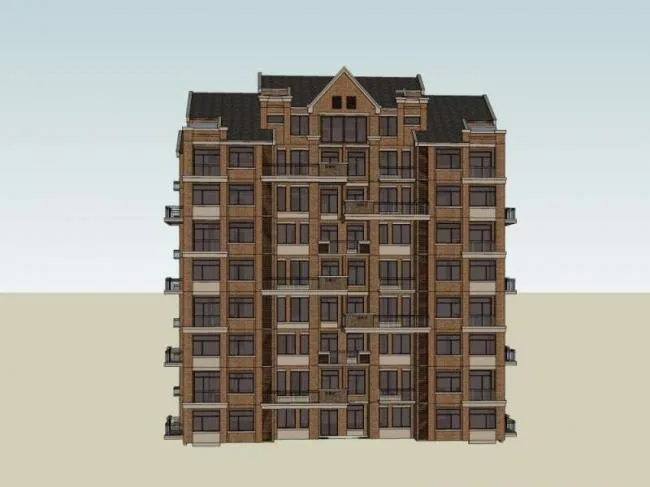 Sketchup Residential Model | Multi story Residence, British Classical Style