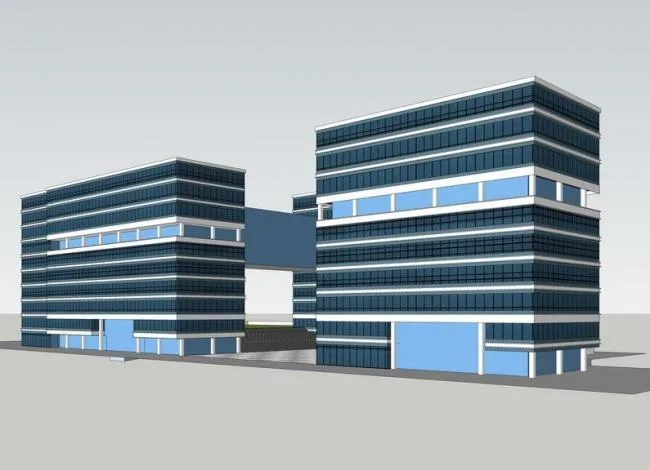 Sketchup Office Model | Multi story Office Building, Modern Style