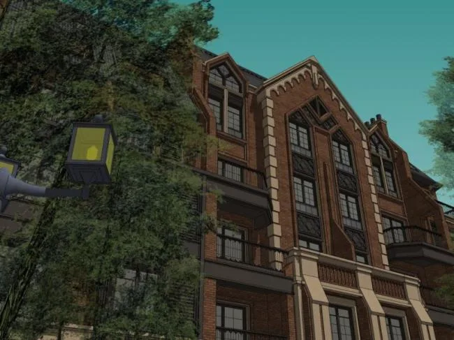 Sketchup Residential Model | Multi story Residence, Garden House, Residential Building, Classical Style
