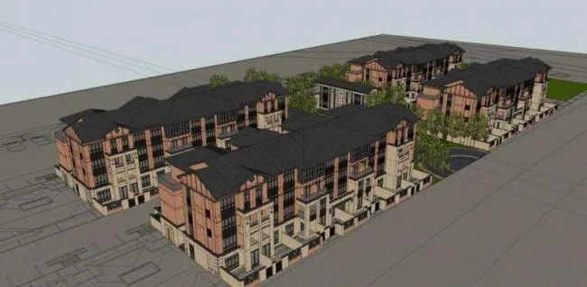 Sketchup Villa Model | Multi story Villa Clubhouse, European Classical Style