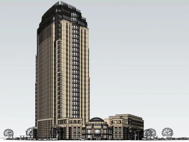 Sketchup Hotel Model | High rise Hotel, Modern Style