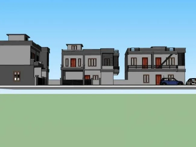 Sketchup Villa Model | Solo Villa, Modern Style