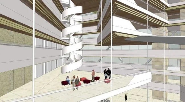 Sketchup office model | Alien office building, high-rise office building, modern style