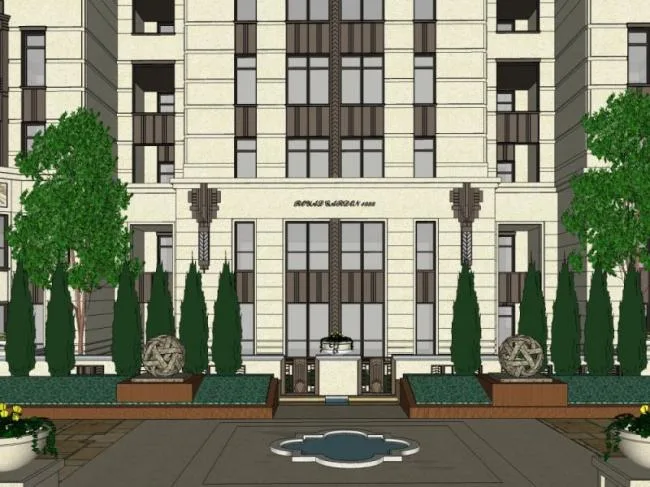 SketchUp Business Model: Modern Multi-Story Clubhouse Design