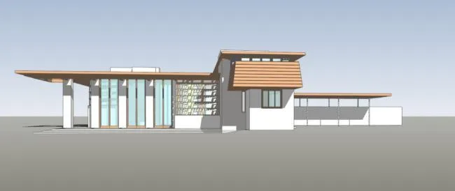 Modern Villa Design: Gordon Residence SketchUp Model
