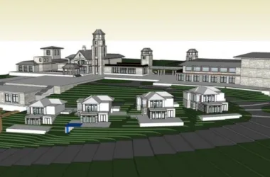 Modern Stacked Villa Design in SketchUp Model-BIM WORLD